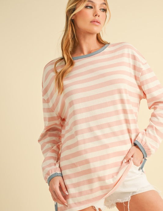 Onida Stripe Top | Tops Daverri Fashions