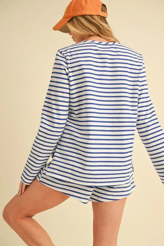 Aemi+Co Cali Long Sleeve Top - DAVERRI FASHIONS