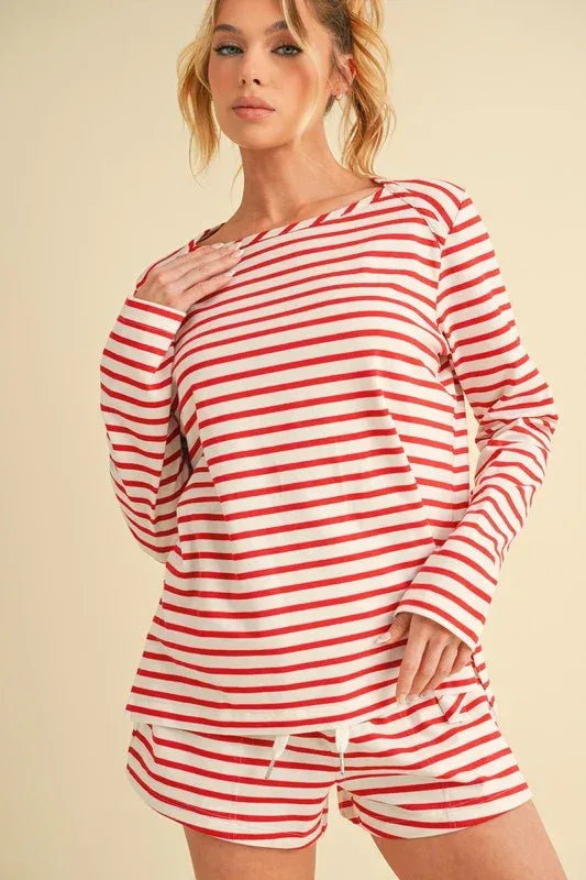 Aemi+Co Cali Long Sleeve Top - DAVERRI FASHIONS