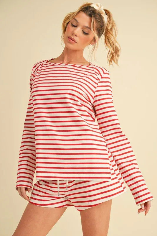 Aemi+Co Cali Long Sleeve Top - DAVERRI FASHIONS