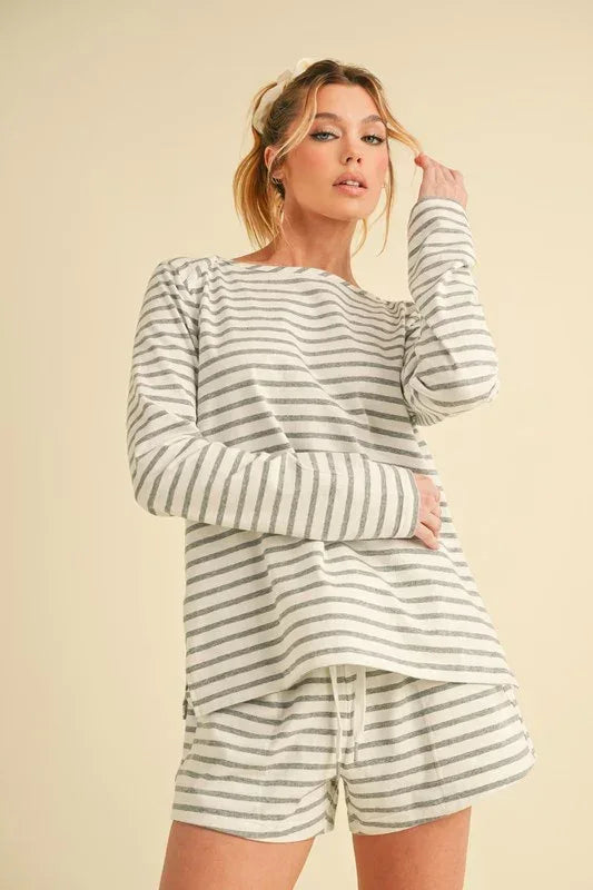Aemi+Co Cali Long Sleeve Top - DAVERRI FASHIONS