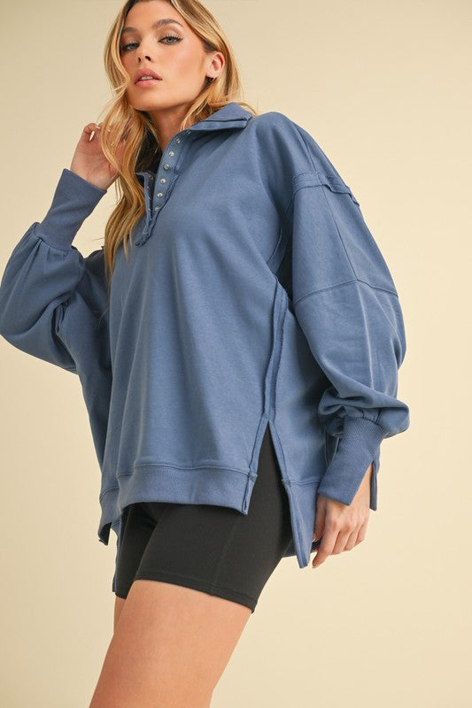 Tamika Henley Sweatshirt