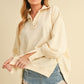 Tamika Henley Sweatshirt MILK S