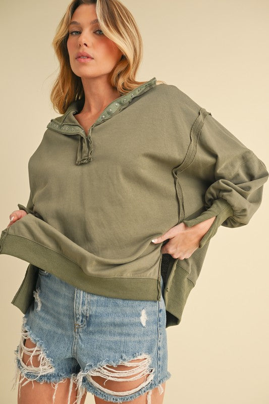 Tamika Henley Sweatshirt