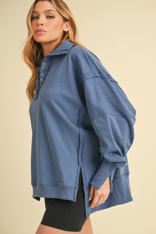 Tamika Henley Sweatshirt