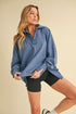 Tamika Henley Sweatshirt BLUE S