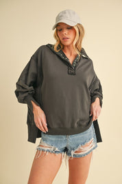 Tamika Henley Sweatshirt | Daverri Fashions