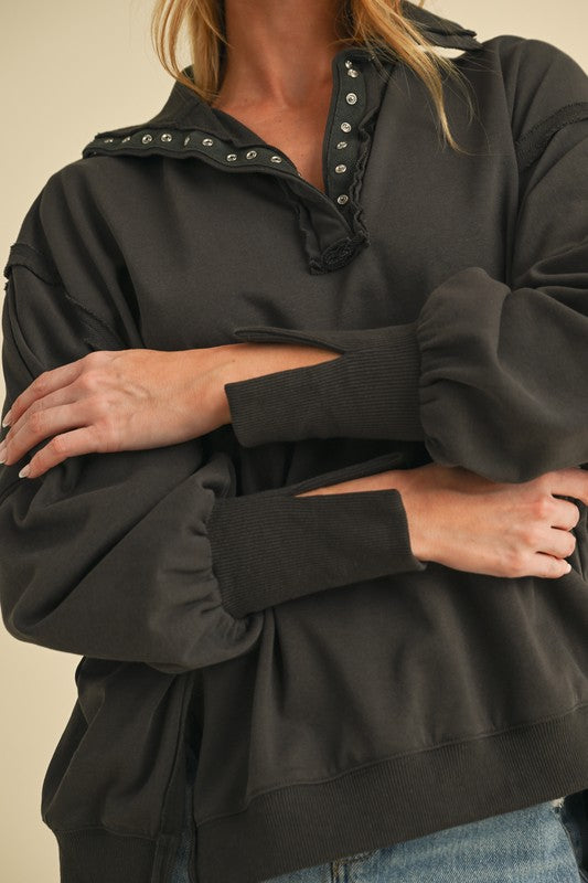 Tamika Henley Sweatshirt