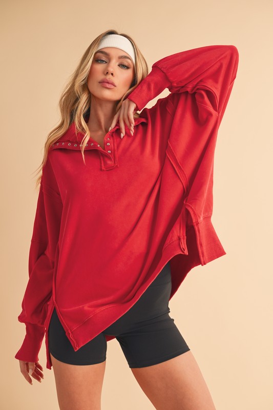 Tamika Henley Sweatshirt