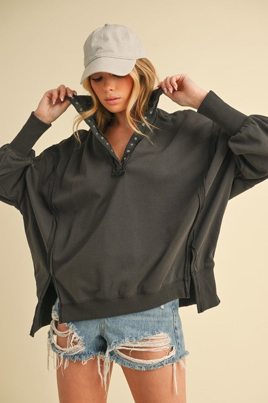 Tamika Henley Sweatshirt