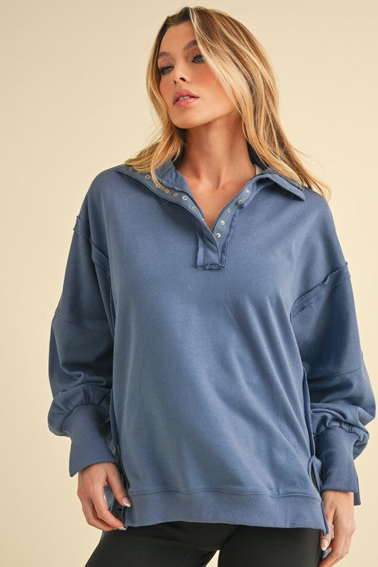 Tamika Henley Sweatshirt