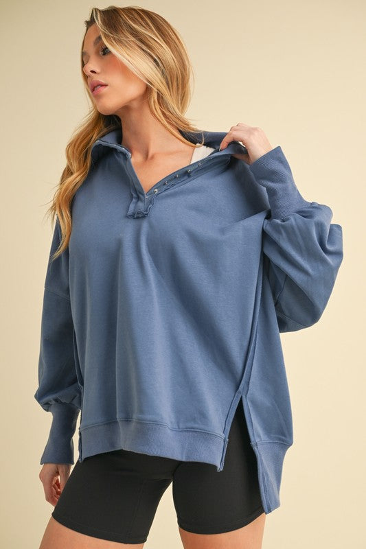 Tamika Henley Sweatshirt