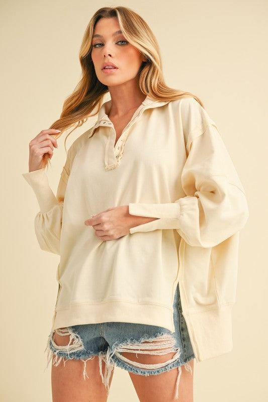 Tamika Henley Sweatshirt