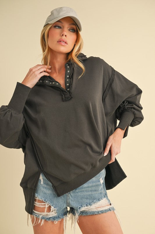 Tamika Henley Sweatshirt