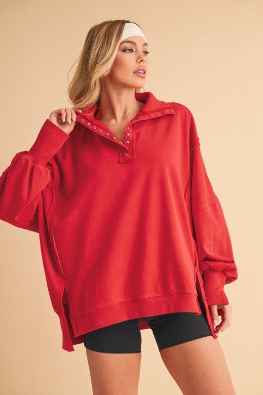 Tamika Henley Sweatshirt
