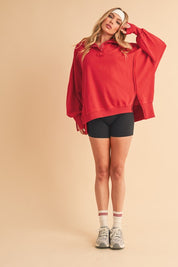 Tamika Henley Sweatshirt | Daverri Fashions