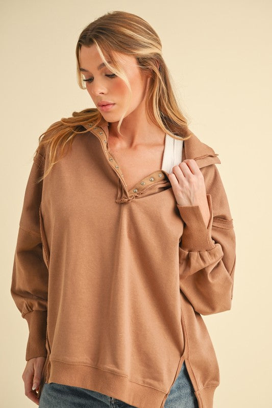 Tamika Henley Sweatshirt