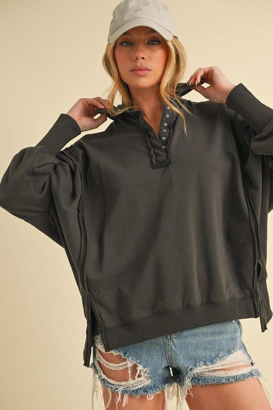 Tamika Henley Sweatshirt