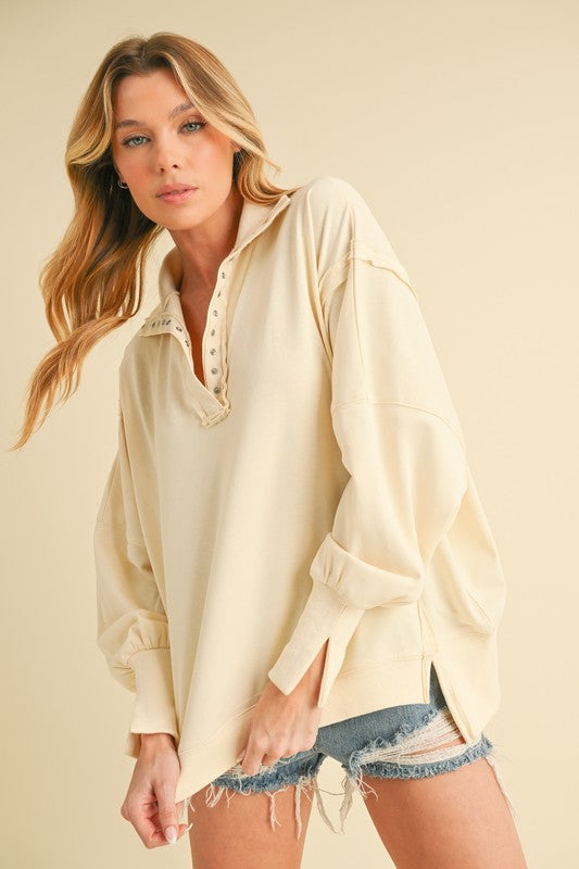 Tamika Henley Sweatshirt
