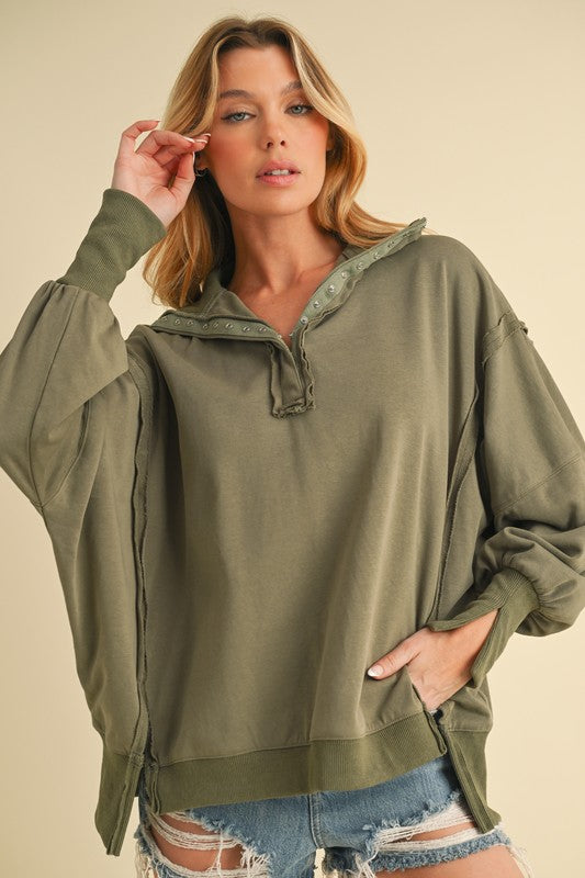 Tamika Henley Sweatshirt