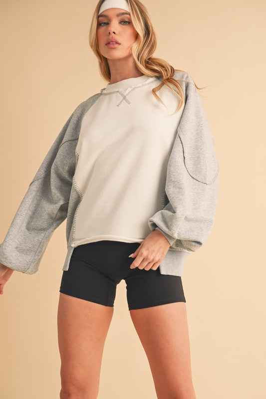 Nya Colorblock Sweatshirt | Sweatshirts Daverri Fashions