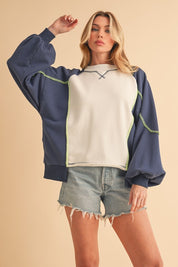 Nya Colorblock Sweatshirt | Sweatshirts Daverri Fashions