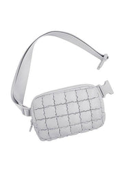 Evyn Quilted Puffer Sling Belt Bum Bag | Daverri Fashions