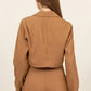 HYFVE Cropped Button-Down Blazer - DAVERRI FASHIONS