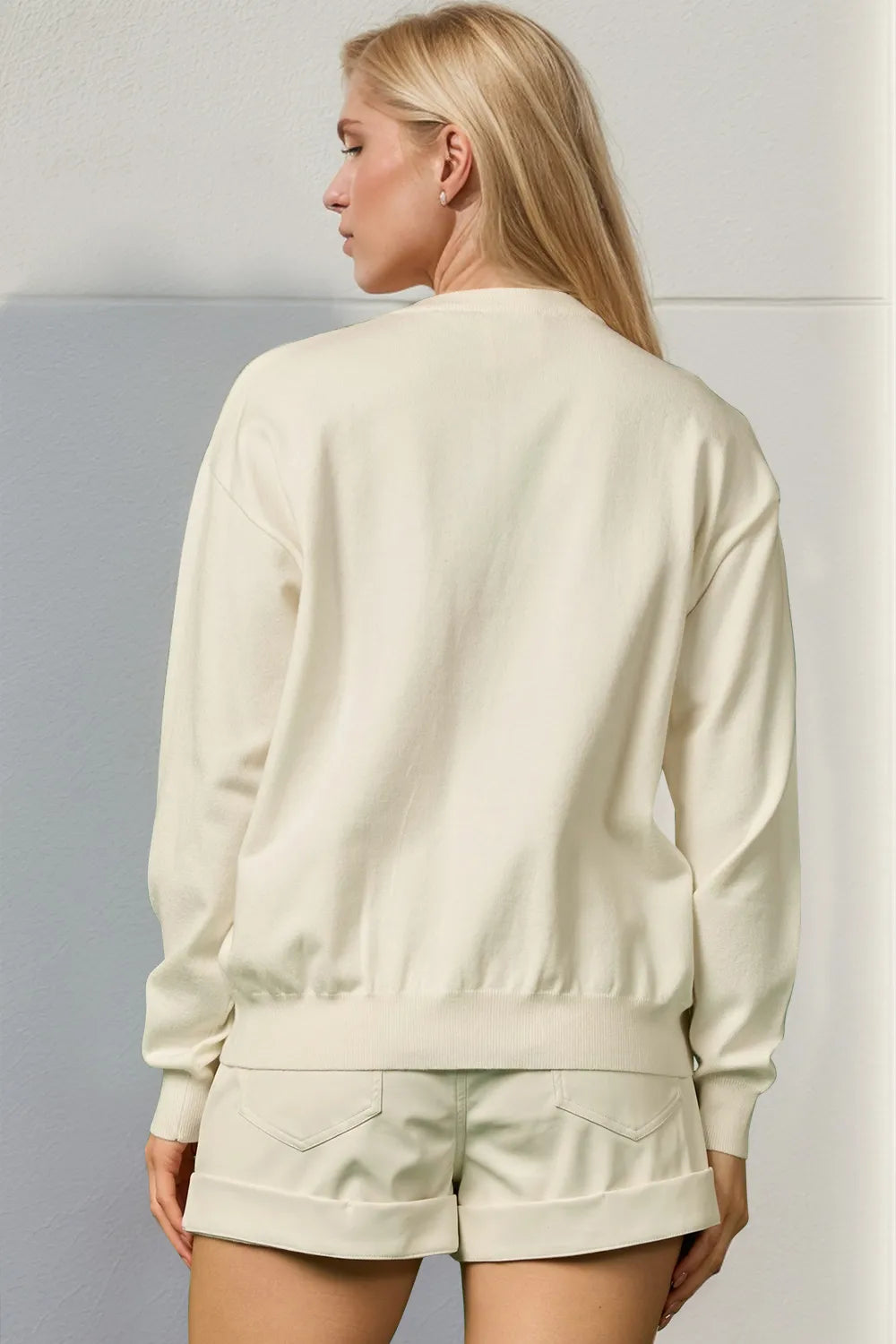 Double Take Full Size Sequin Nutcracker Long Sleeve Sweater | Sweaters Daverri Fashions
