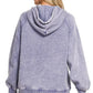 Zenana Acid Wash Fleece Hoodie with Kangaroo Pocket Marlin - DAVERRI FASHIONS
