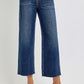 RISEN Full Size High Rise Crop Wide Button Up Jeans Plus Size Jeans