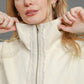 Umgee Two-Way Jacquard Zip-Up Jacket