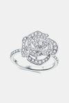 Moissanite Flower Shape Ring - DAVERRI FASHIONS