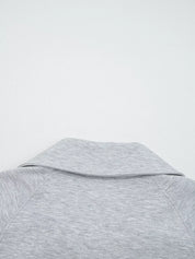 Zip Collar Long Sleeve Top and Drawstring Pants Set | Loungewear Sets Daverri Fashions