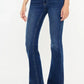 Kancan Cat's Whiskers Raw Hem Flare Jeans - DAVERRI FASHIONS