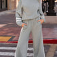 Daverri Fashions light gray sweatpants with pockets and drawstring