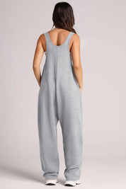 Lovelet V-Neck Wide Strap Overalls | Overalls Daverri Fashions