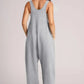 Lovelet V-Neck Wide Strap Overalls - DAVERRI FASHIONS