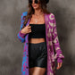 Angel Wings Leopard Button Down Longline Cardigan - DAVERRI FASHIONS