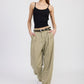 HIGH WAIST WIDE LEG TROUSERS WITH FRONT PLEATS