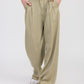 HIGH WAIST WIDE LEG TROUSERS WITH FRONT PLEATS