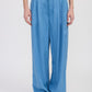 HIGH WAIST WIDE LEG TROUSERS WITH FRONT PLEATS