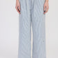 CINCHED TWILL PANTS WITH WIDE LEG