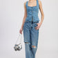 DENIM LACE UP BUSTIER TOP Tops
