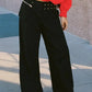 Wide Leg Jeans with Pockets - DAVERRI FASHIONS