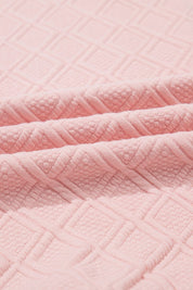 Colorblock Zipper Puff Sleeve Textured Blouse | Blouses Daverri Fashions