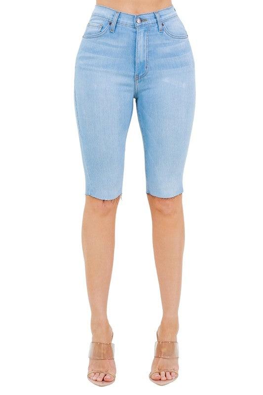 Junior Light Wash Denim Bermuda Shorts Bermuda Shorts