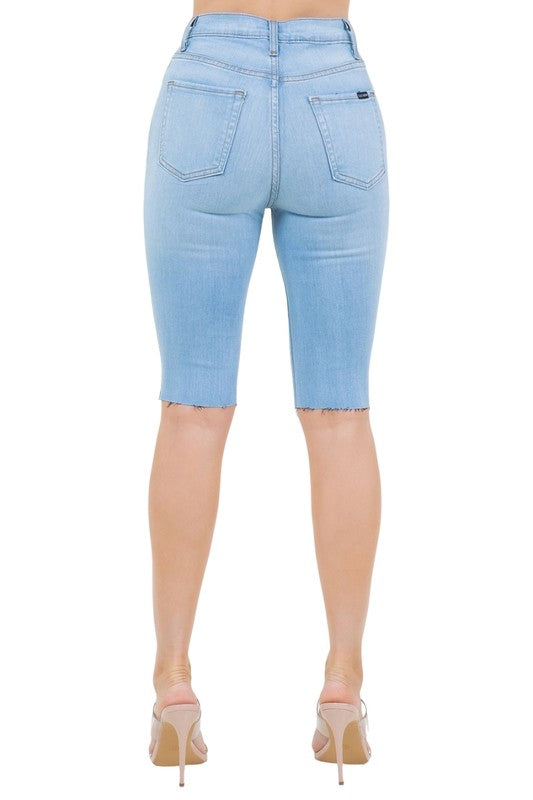 Junior Light Wash Denim Bermuda Shorts Bermuda Shorts