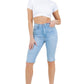 Junior Light Wash Denim Bermuda Shorts Light denim Bermuda Shorts