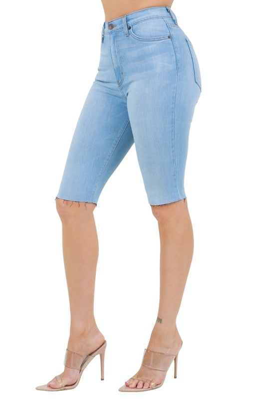 Junior Light Wash Denim Bermuda Shorts Bermuda Shorts